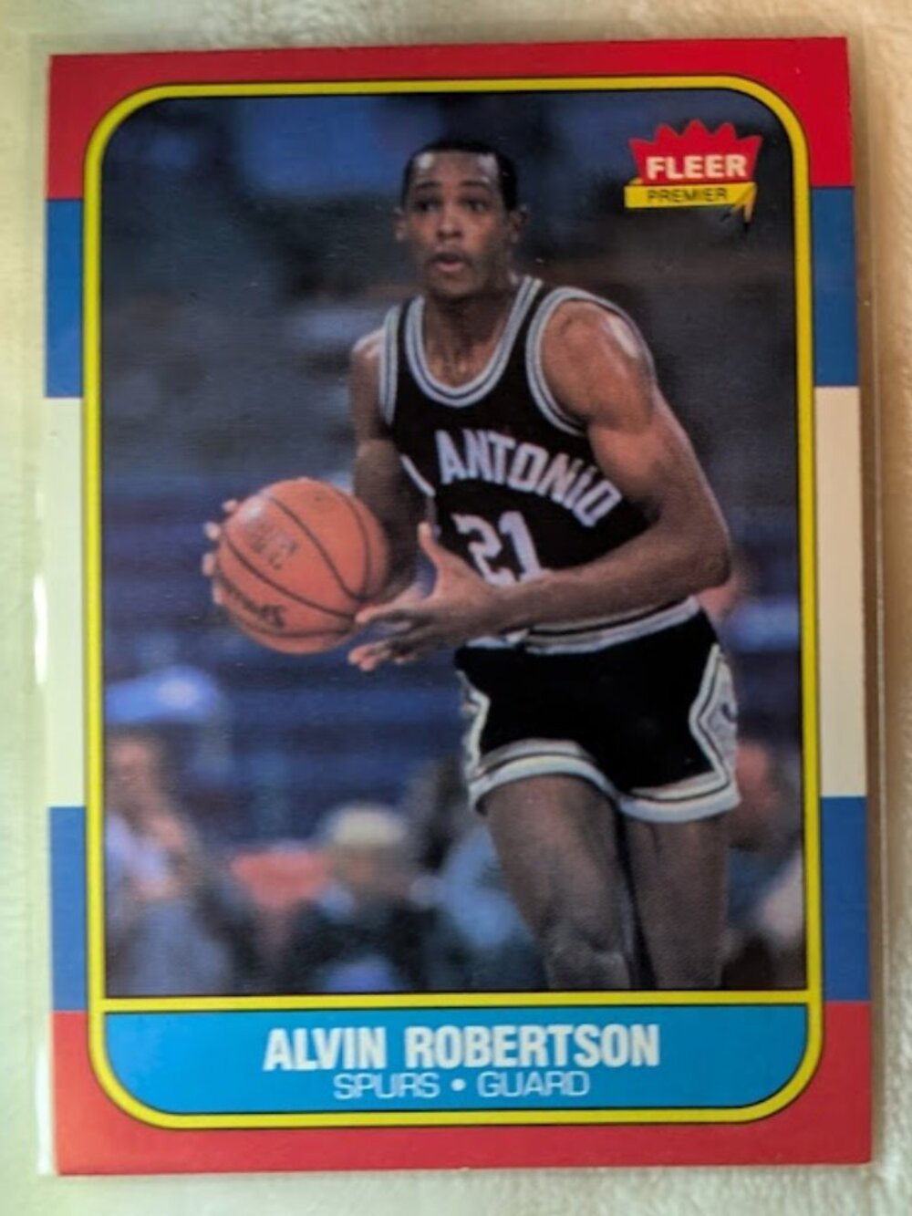 1986 Fleer ALVIN ROBERTSON #92
